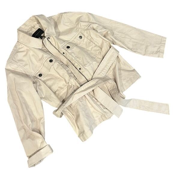 Banana Republic Utility Jacket Khaki Safari Belted Women’s Small - Picture 1 of 9